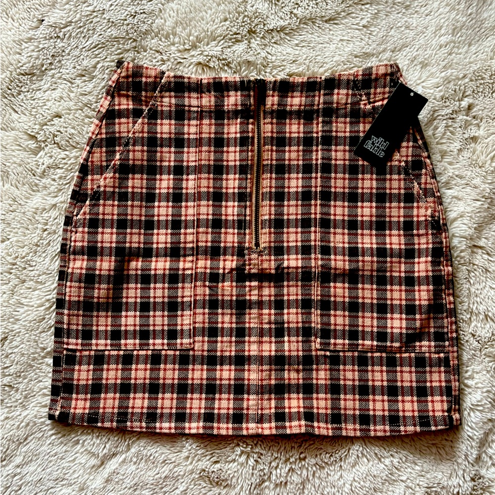 Wild Fable Plaid Corduroy Skirt Size 4